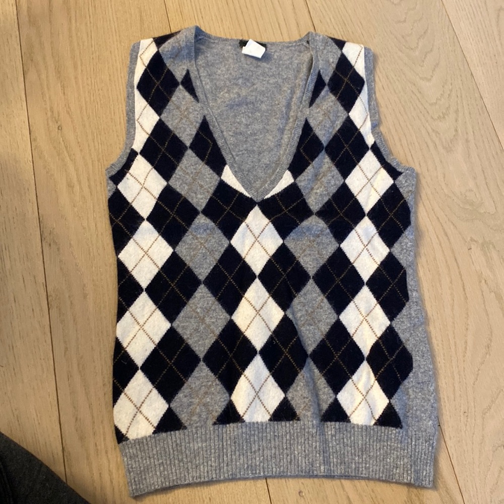 J.Crew argyle sweater